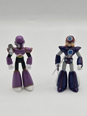 Vintage 2004 Capcom Mega Man X 3" PVC Figurines Toys Set Of 2 Jazwares